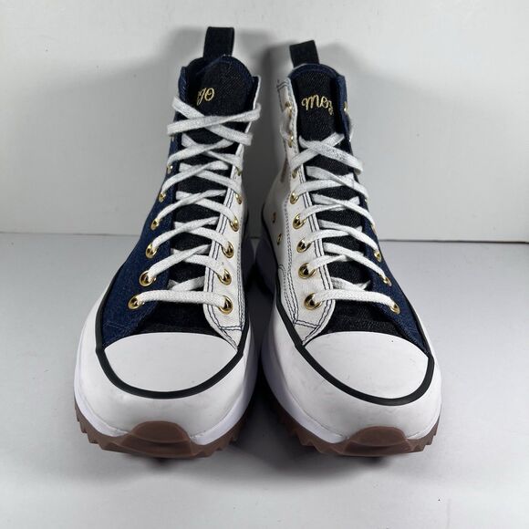 Converse by You Run Star Hike 2 Tone High Top Custom Shoes Sneakers Womens 9.5 - Picture 2 of 8